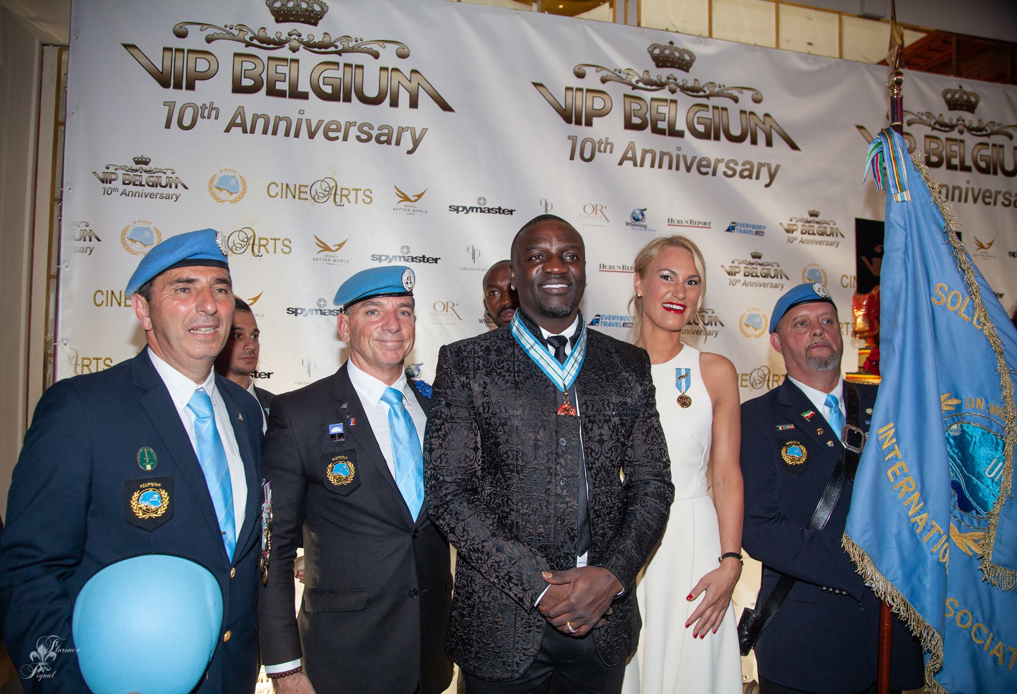 L’AISP/SPIA récompense des ambassadeurs de la Paix et le chanteur Akon au festival de Cannes 2018