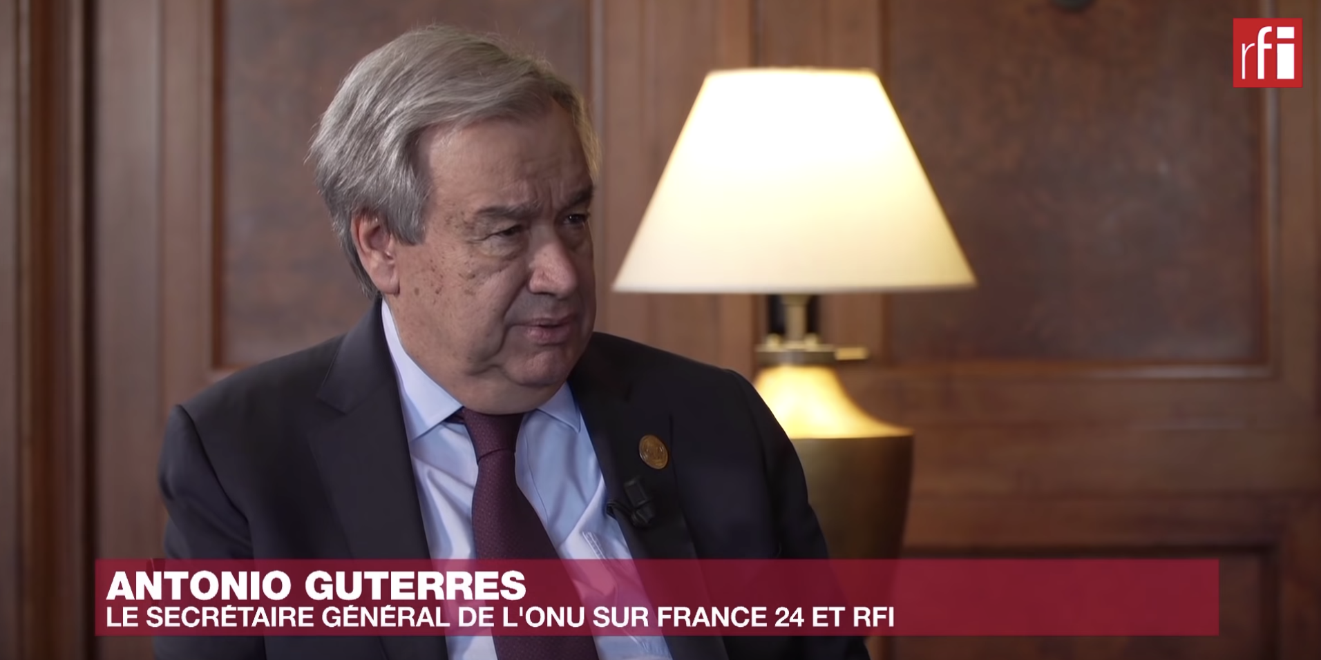 Interview d’Antonio Guterres le 9 février 2020 sur RFI